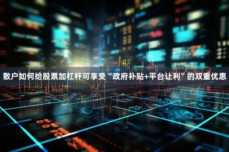 散户如何给股票加杠杆可享受“政府补贴+平台让利”的双重优惠