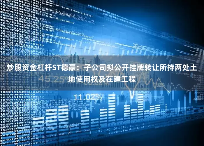 炒股资金杠杆ST德豪：子公司拟公开挂牌转让所持两处土地使用权及在建工程